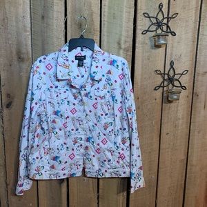 Attyre New York Ladies Print Jacket Top